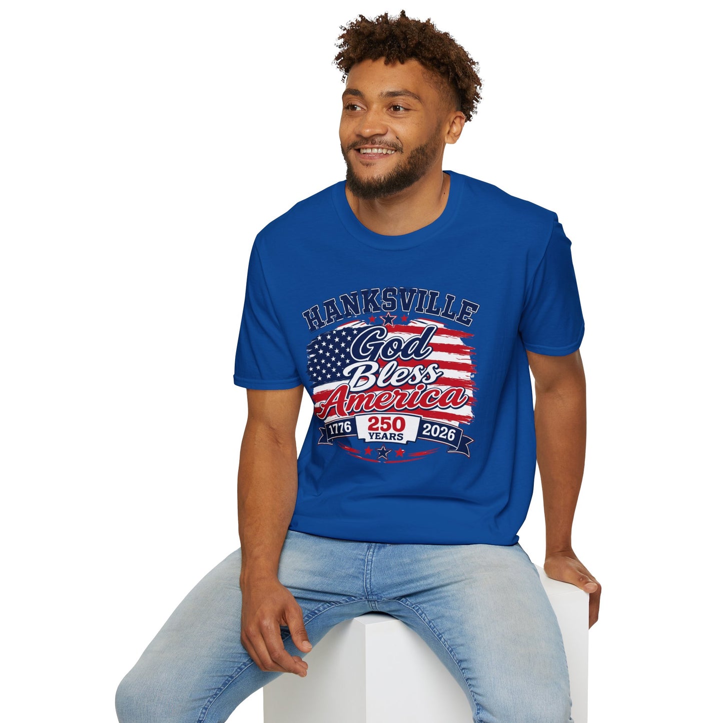 Hanksville God Bless America T-Shirt — Patriotic 250th Anniversary USA Tee/Men & Women