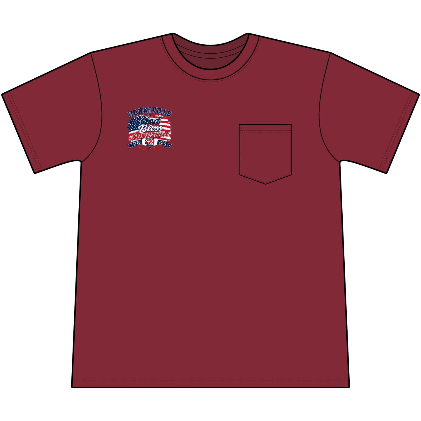 God Bless America Tee — 250th Anniversary Patriotic T-Shirt