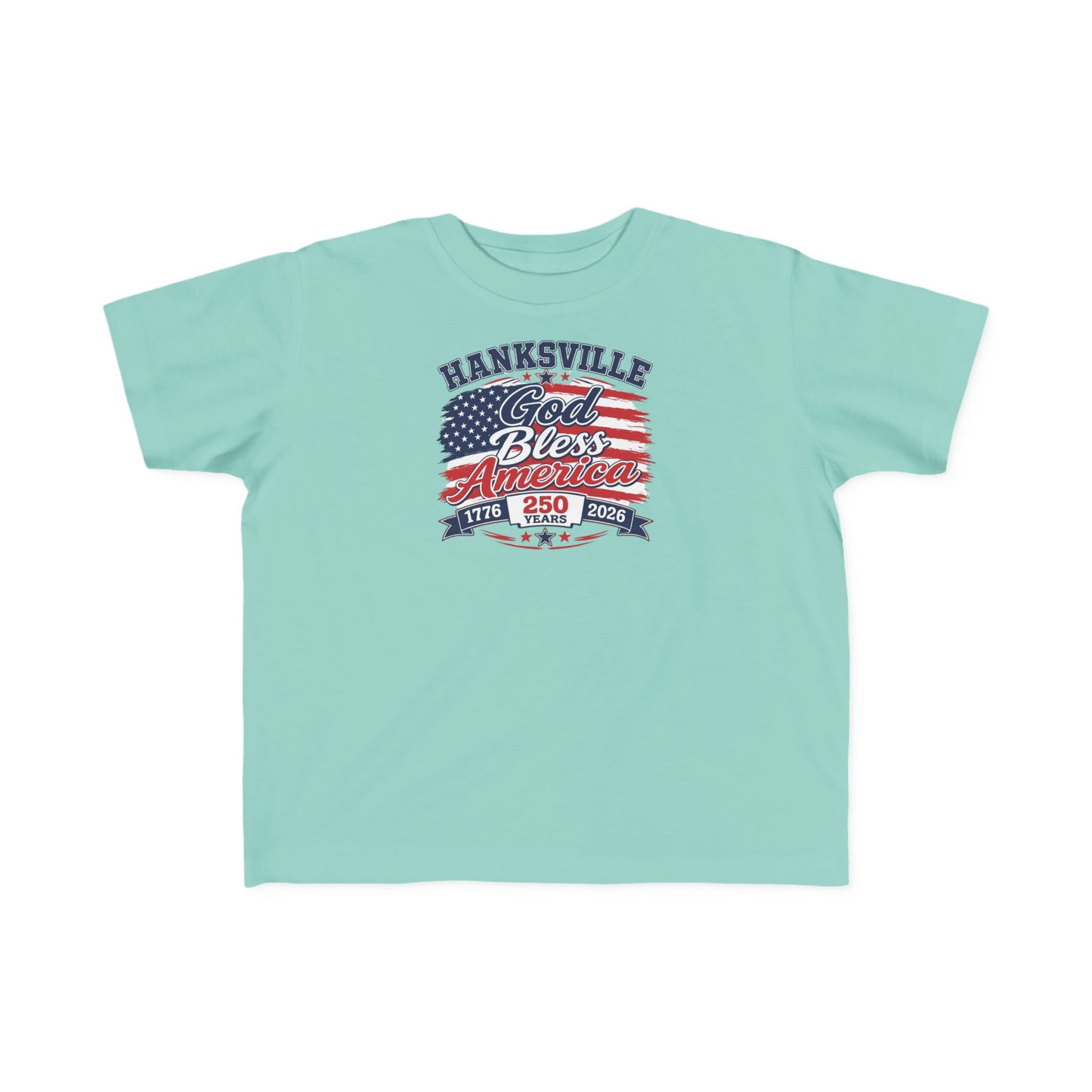 Toddler T-Shirt "Hanksville God Bless America" Patriotic Kids Tee