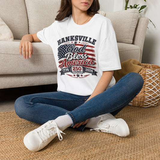 God Bless America T‑Shirt — Hanksville Patriotic USA Flag Tee