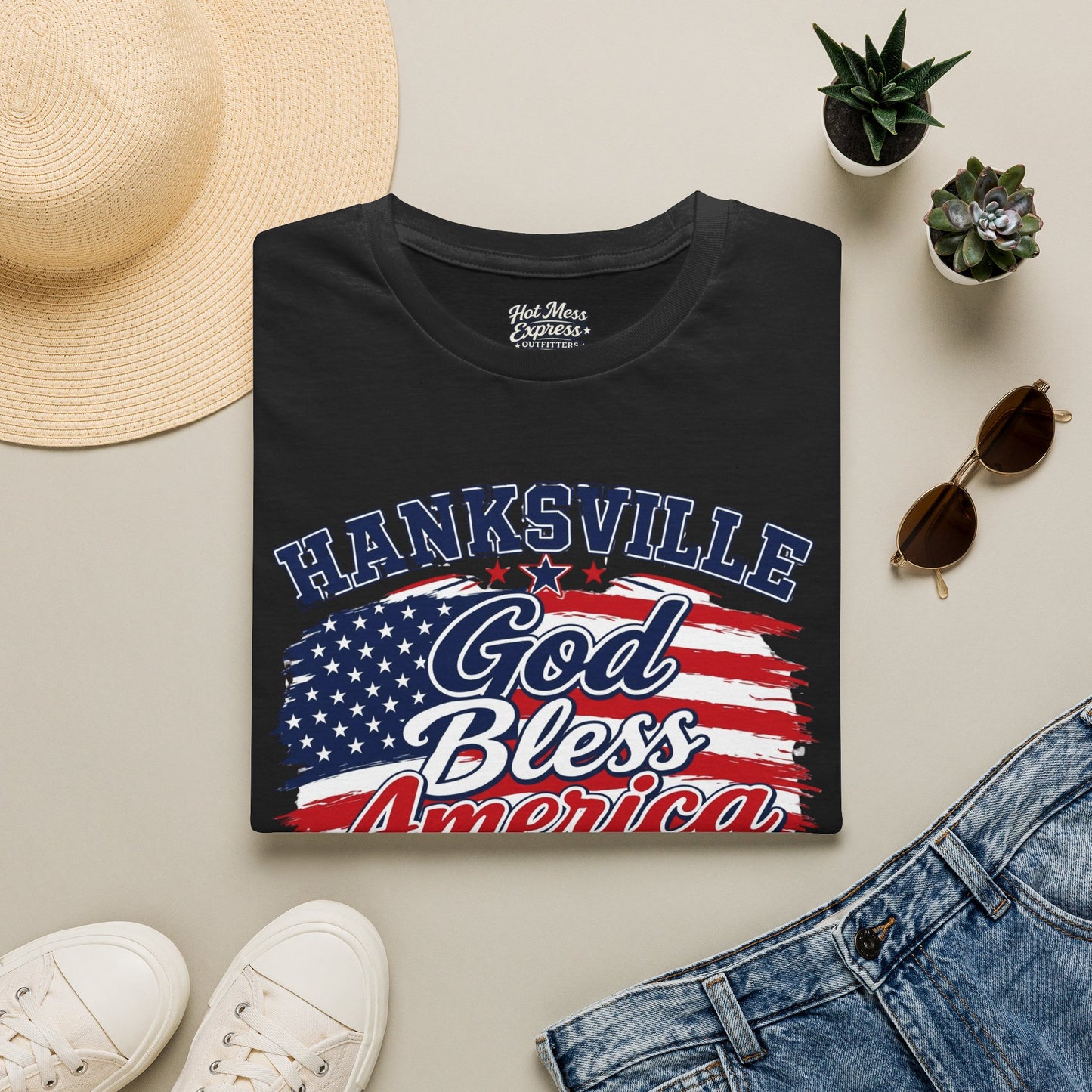 Hanksville God Bless America T-Shirt