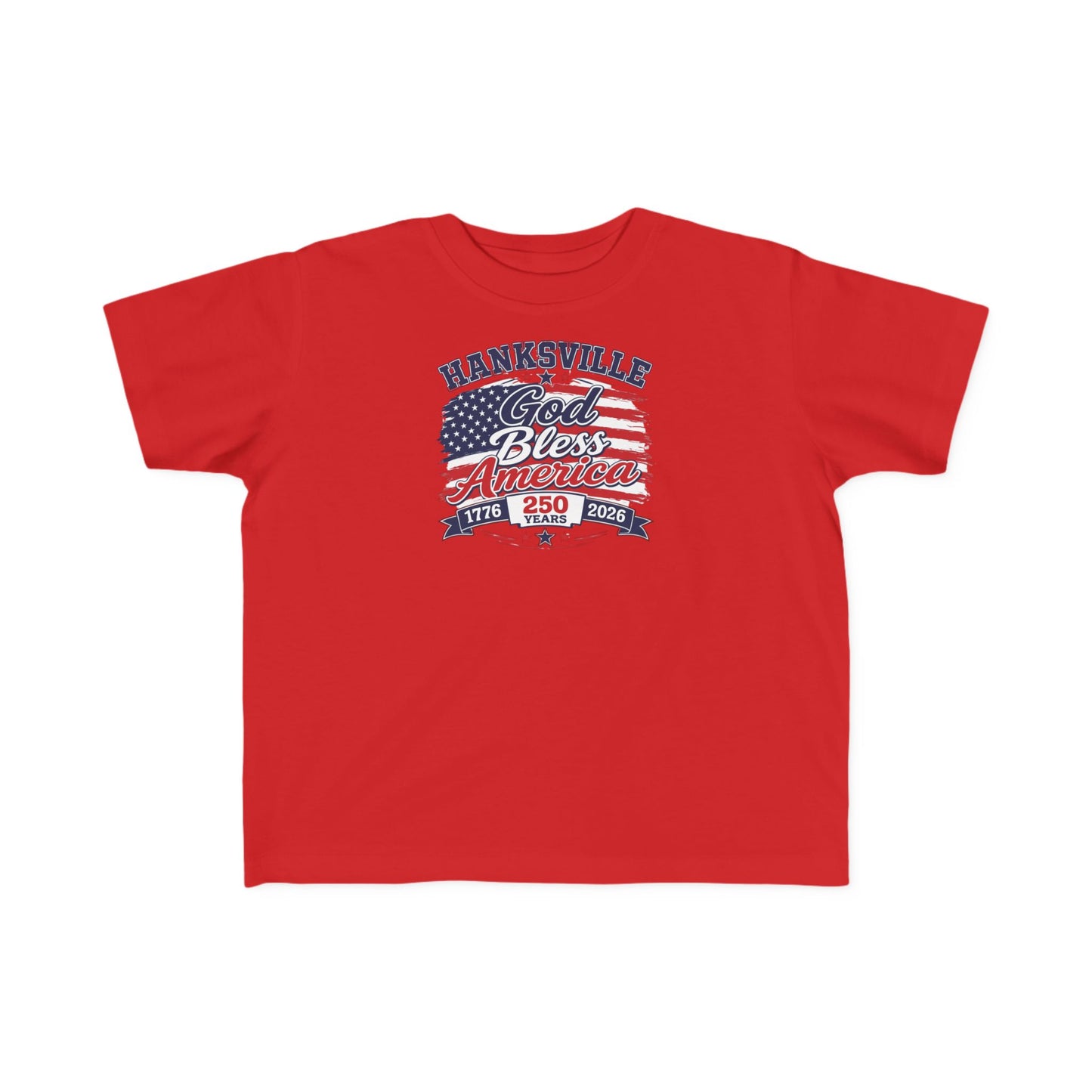 Toddler T-Shirt — Hanksville God Bless America Patriotic Tee