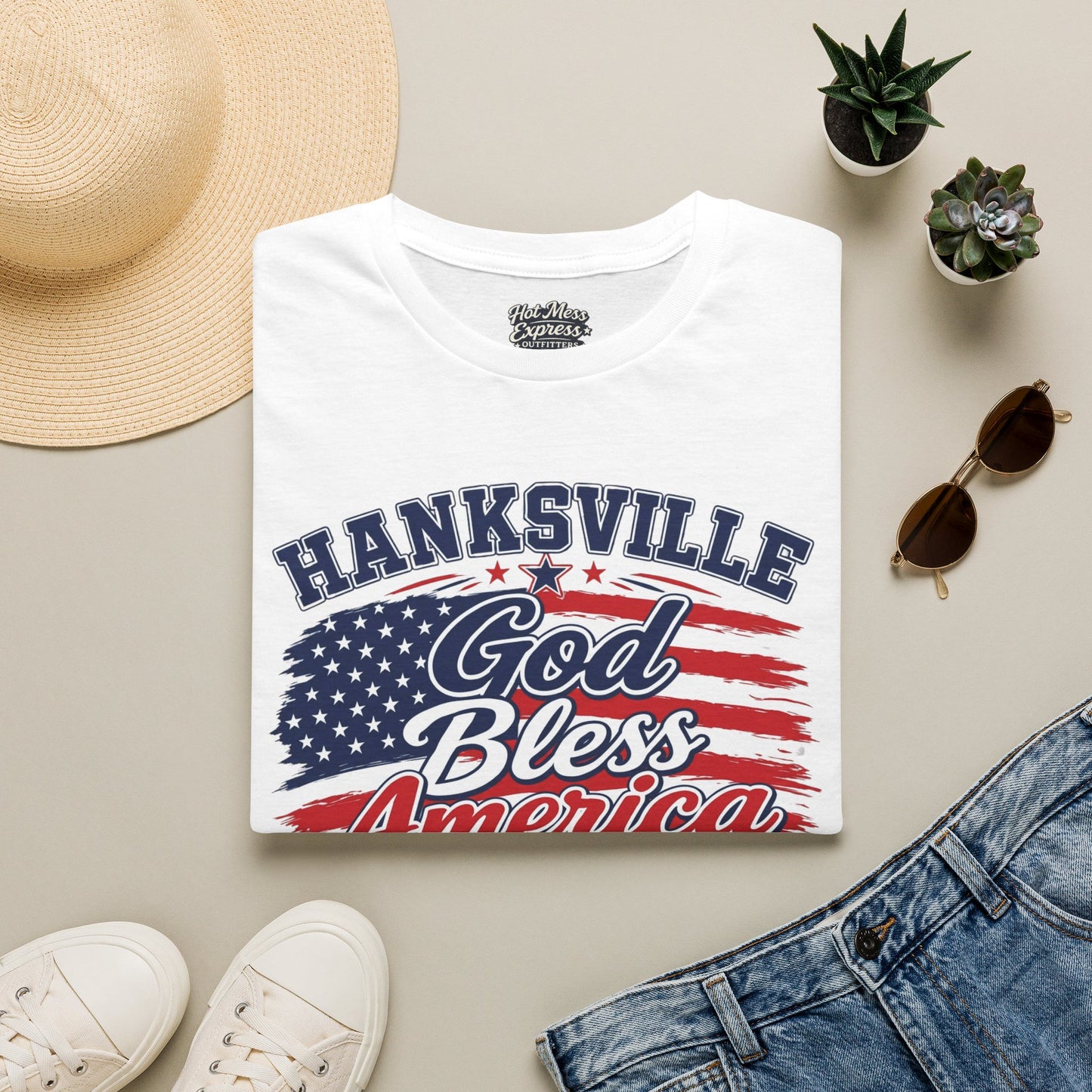 Hanksville God Bless America T-Shirt
