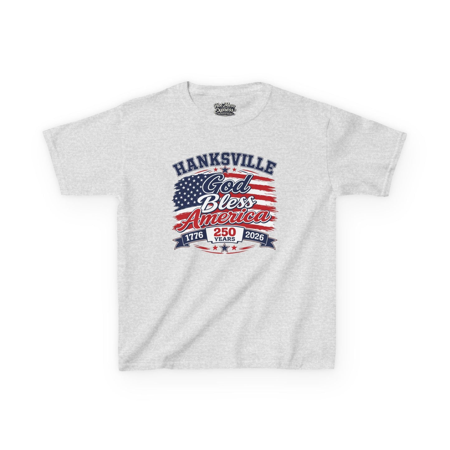 Kids T-Shirt — Hanksville God Bless America 250th Anniversary Patriotic Tee