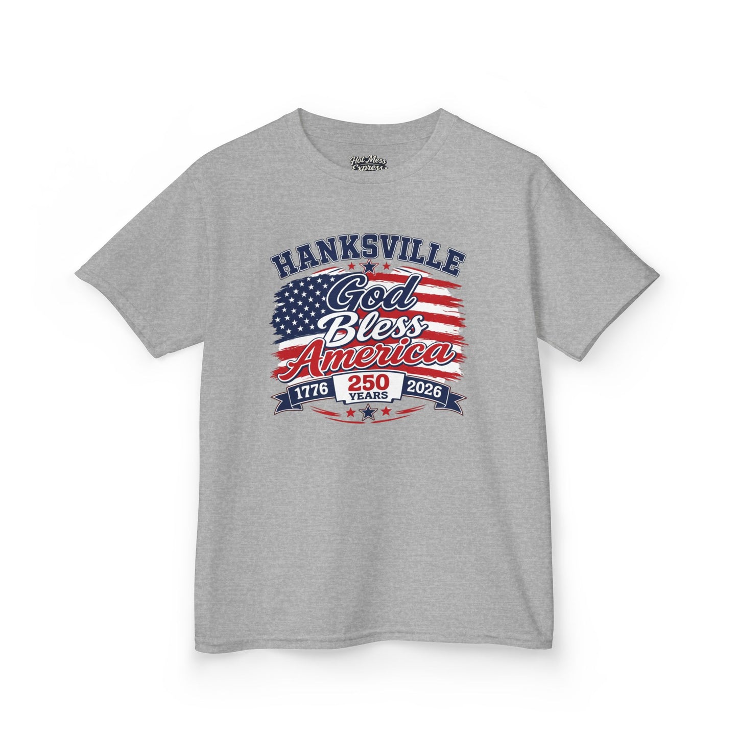 Kids T-Shirt — Hanksville God Bless America 250th Anniversary Patriotic Tee