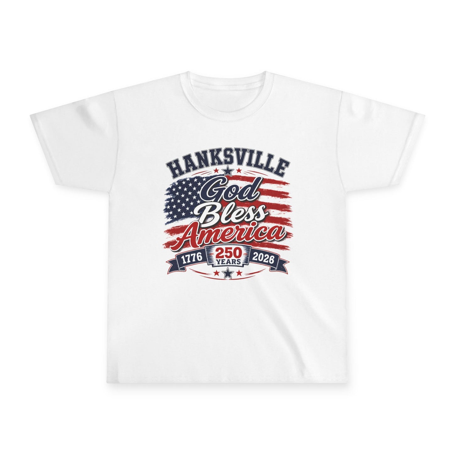 Youth Tee - "Hanksville God Bless America" 250th USA Anniversary Patriotic Shirt