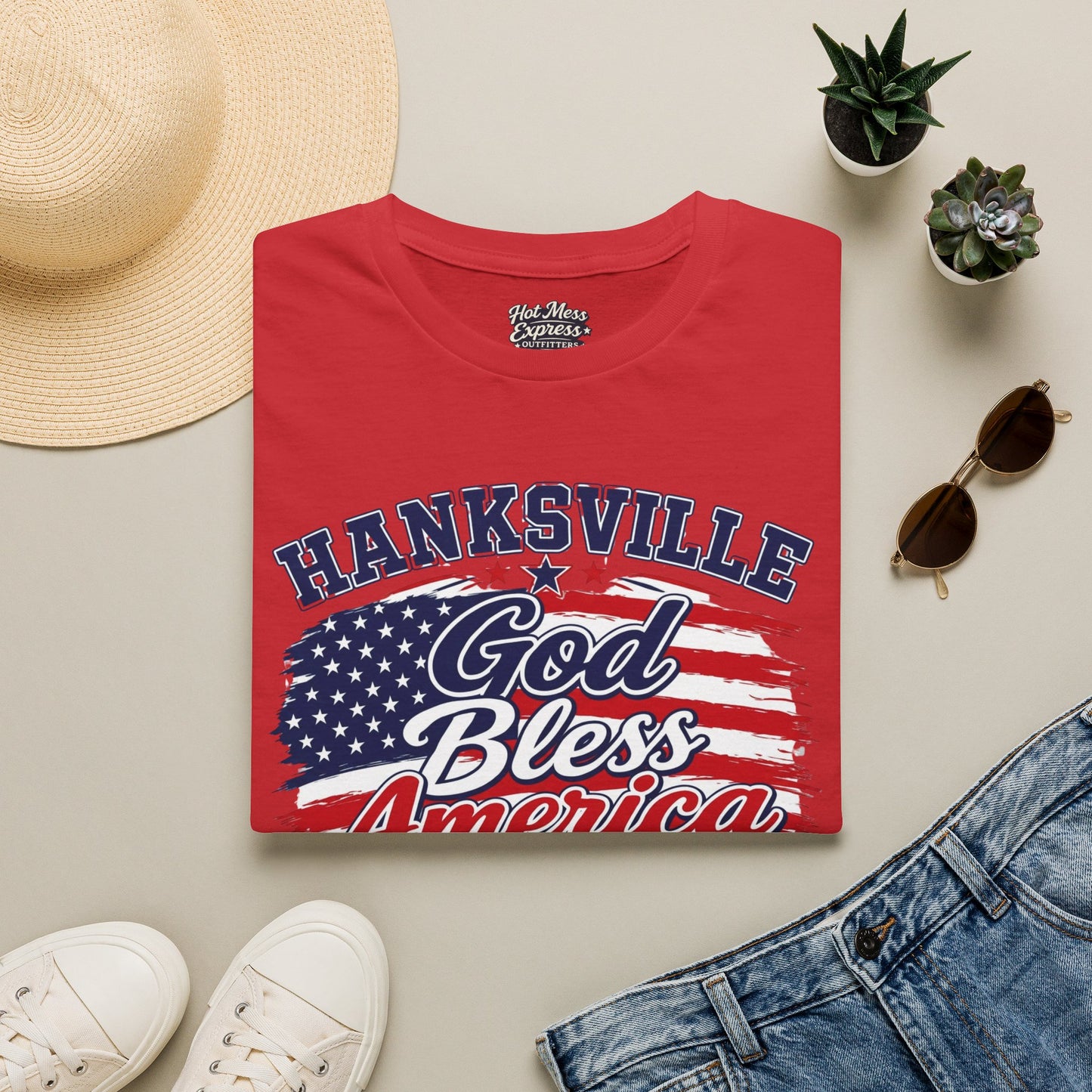 Hanksville God Bless America T-Shirt