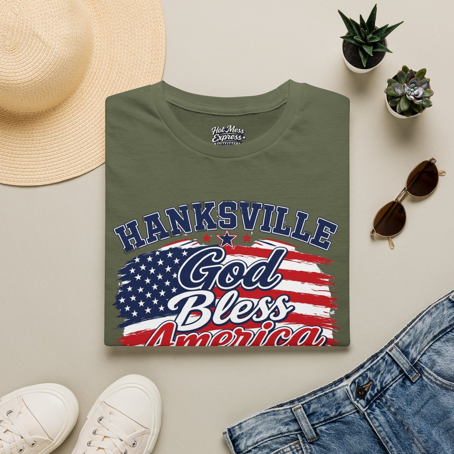 Hanksville God Bless America T-Shirt