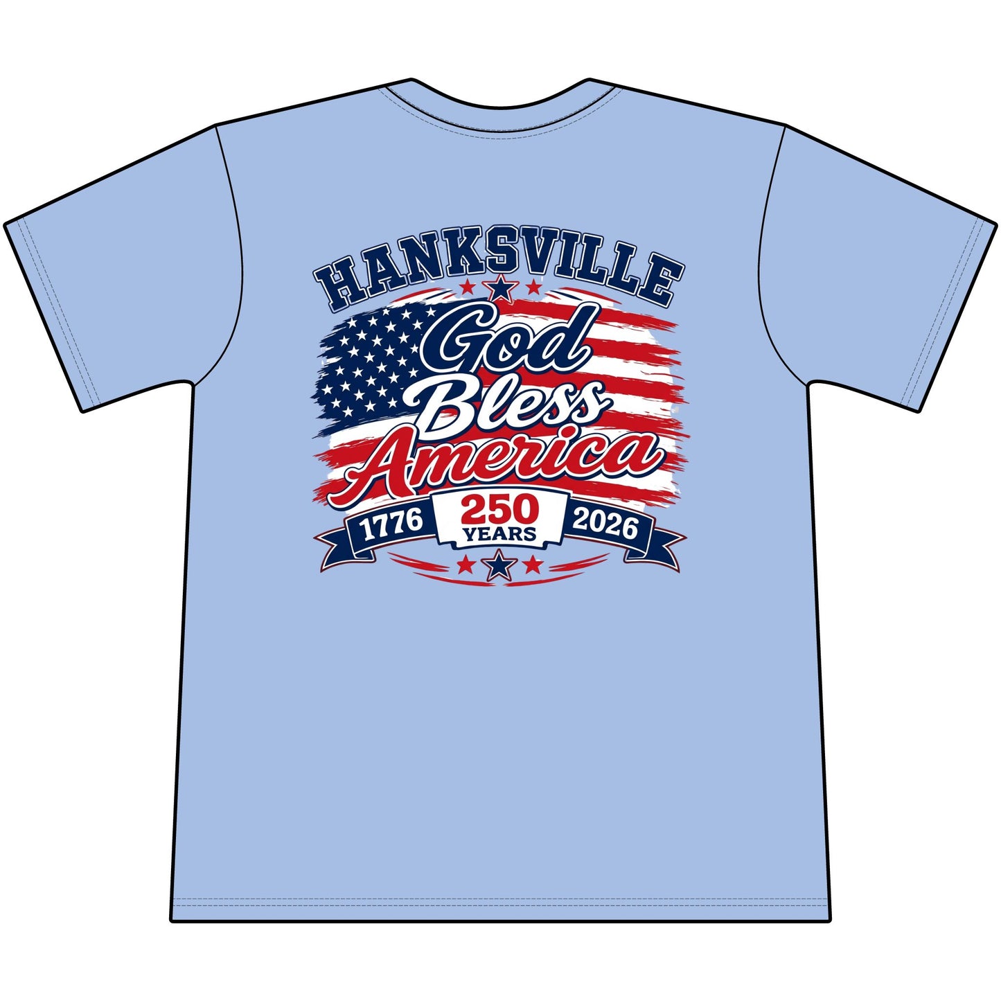 God Bless America Tee — 250th Anniversary Patriotic T-Shirt