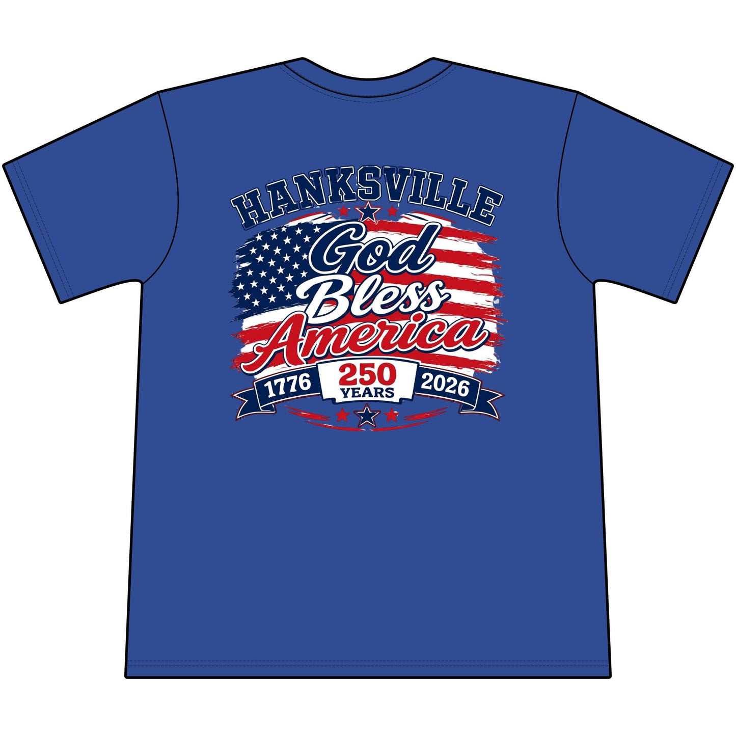 God Bless America Tee — 250th Anniversary Patriotic T-Shirt