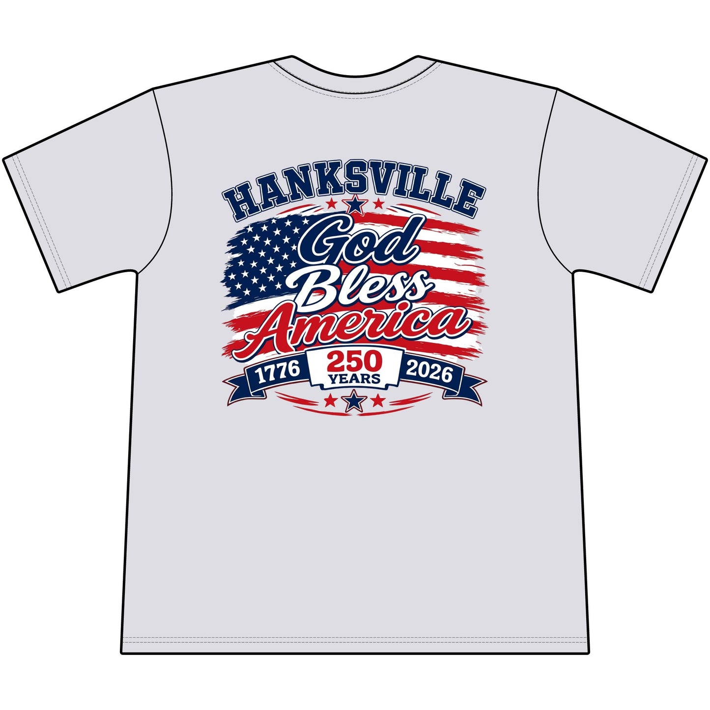 God Bless America Tee — 250th Anniversary Patriotic T-Shirt