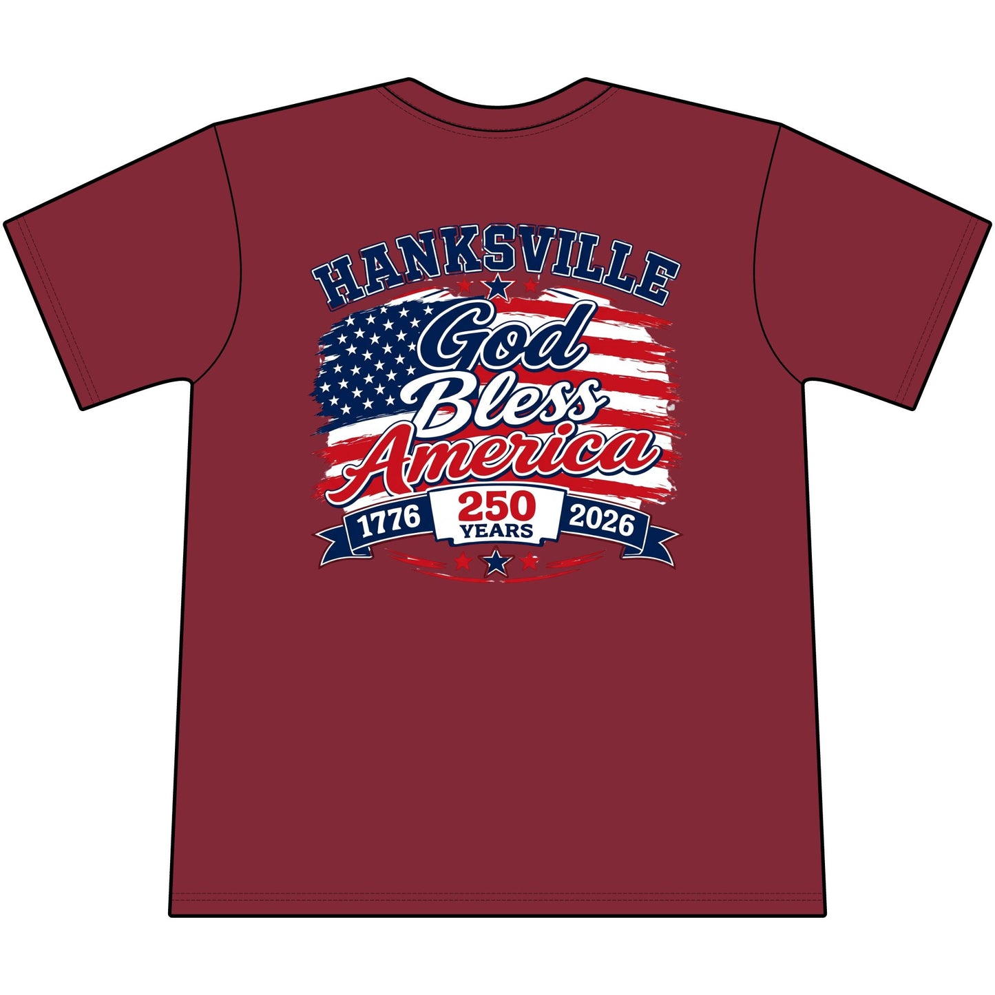 God Bless America Tee — 250th Anniversary Patriotic T-Shirt