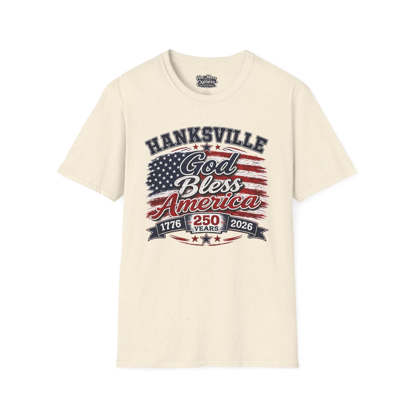God Bless America T‑Shirt — Hanksville Patriotic USA Flag Tee