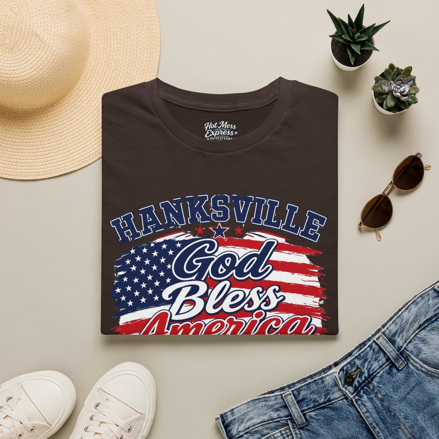 Hanksville God Bless America T-Shirt