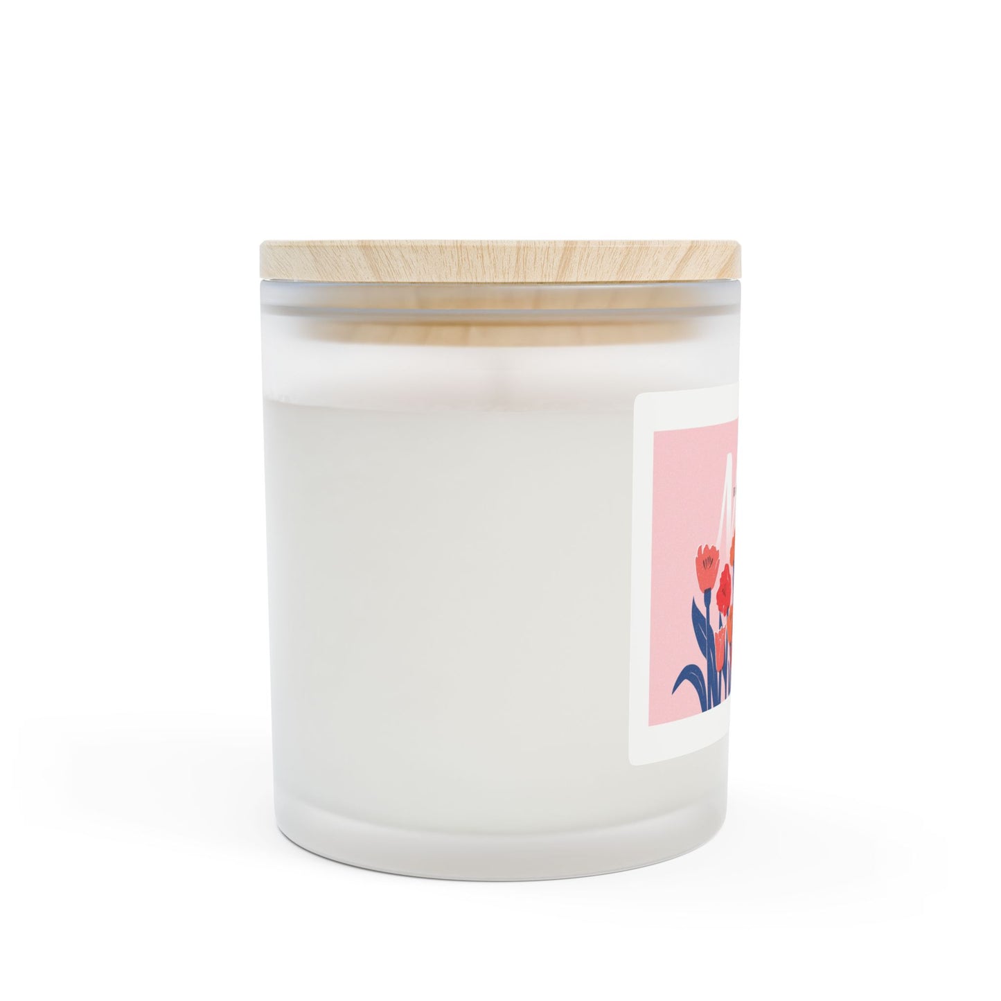 Mother’s Day Floral Candle — 11oz Frosted Glass Jar