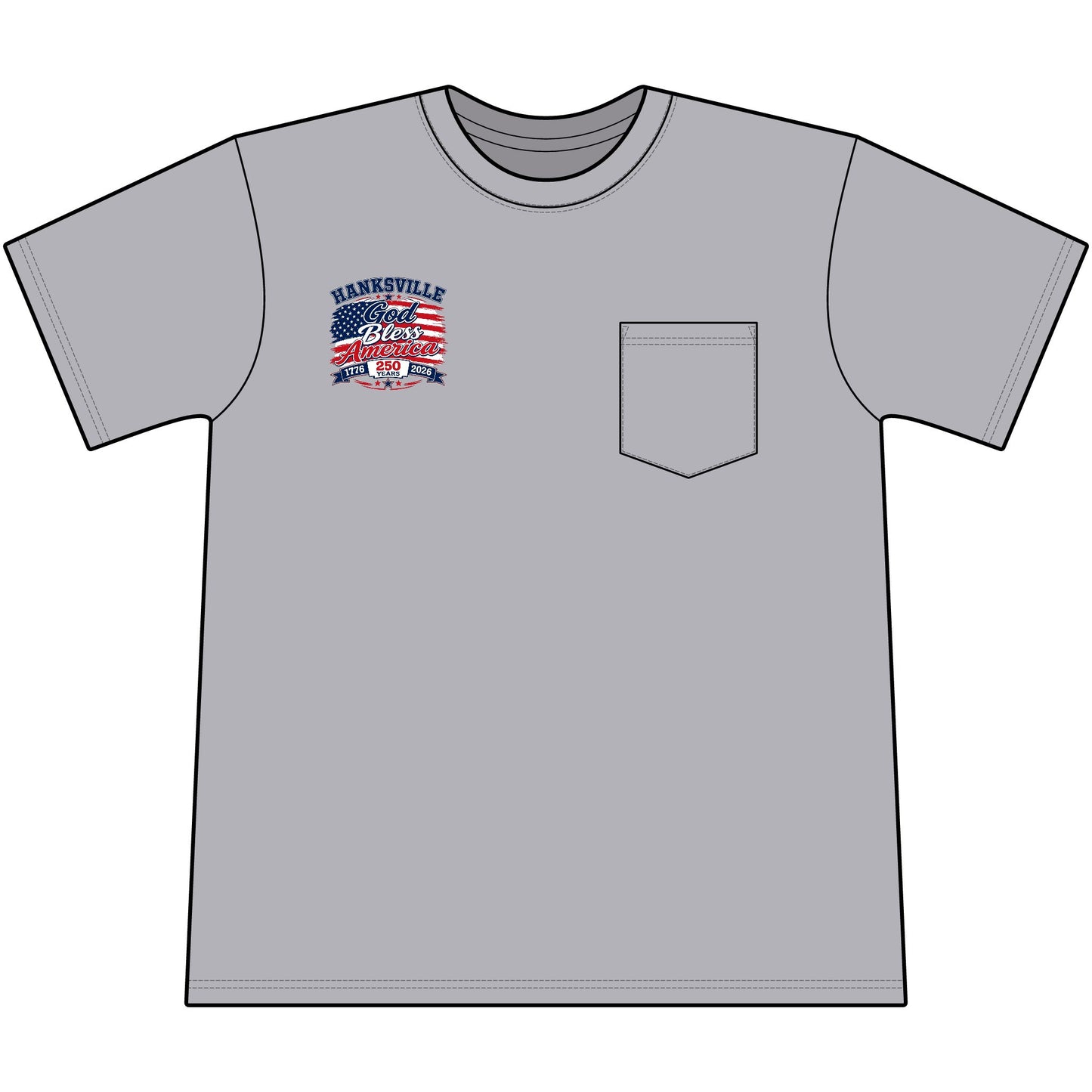 God Bless America Tee — 250th Anniversary Patriotic T-Shirt