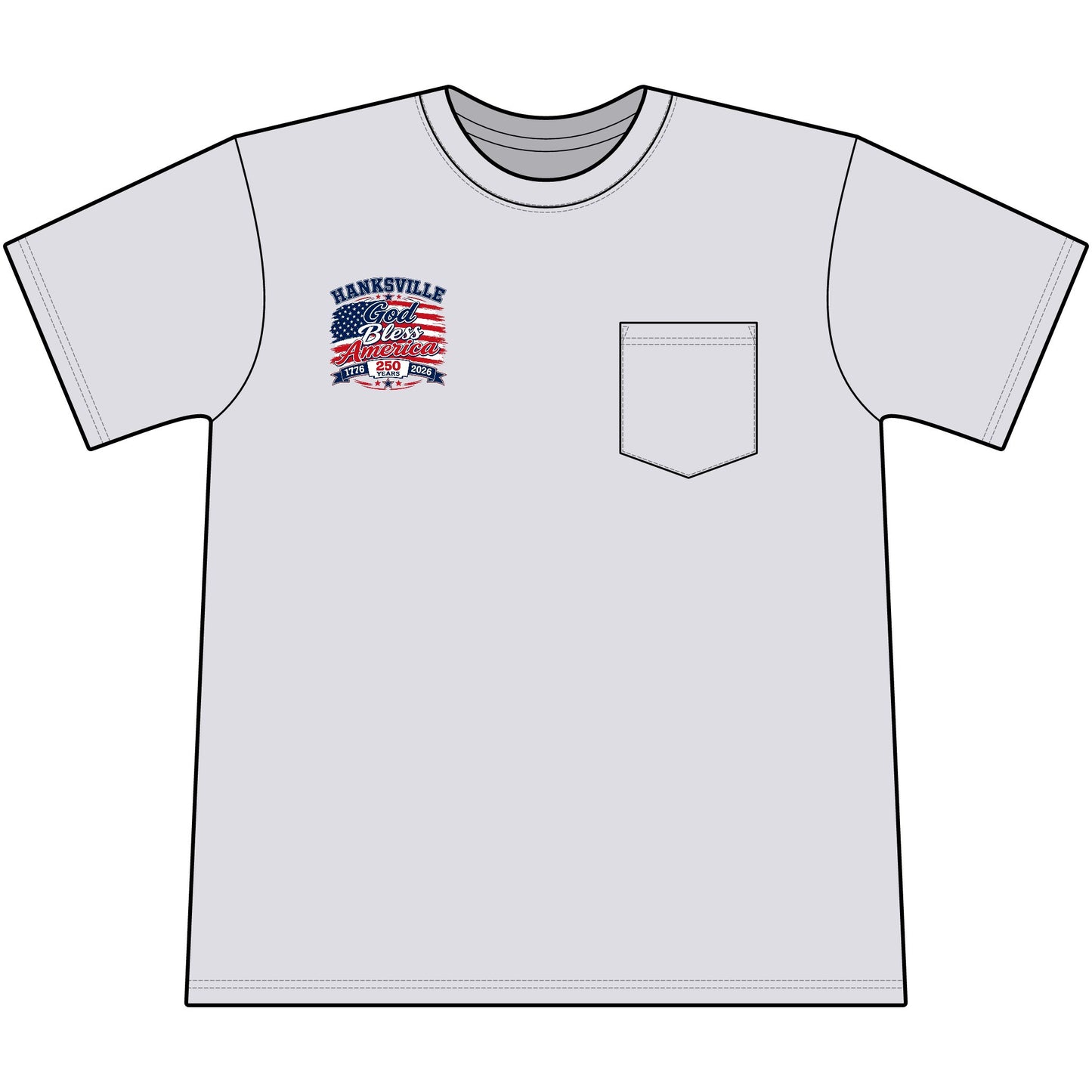 God Bless America Tee — 250th Anniversary Patriotic T-Shirt