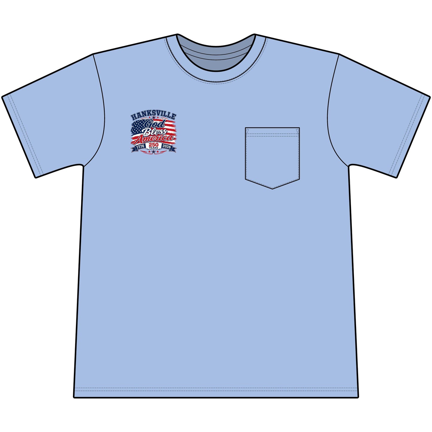 God Bless America Tee — 250th Anniversary Patriotic T-Shirt
