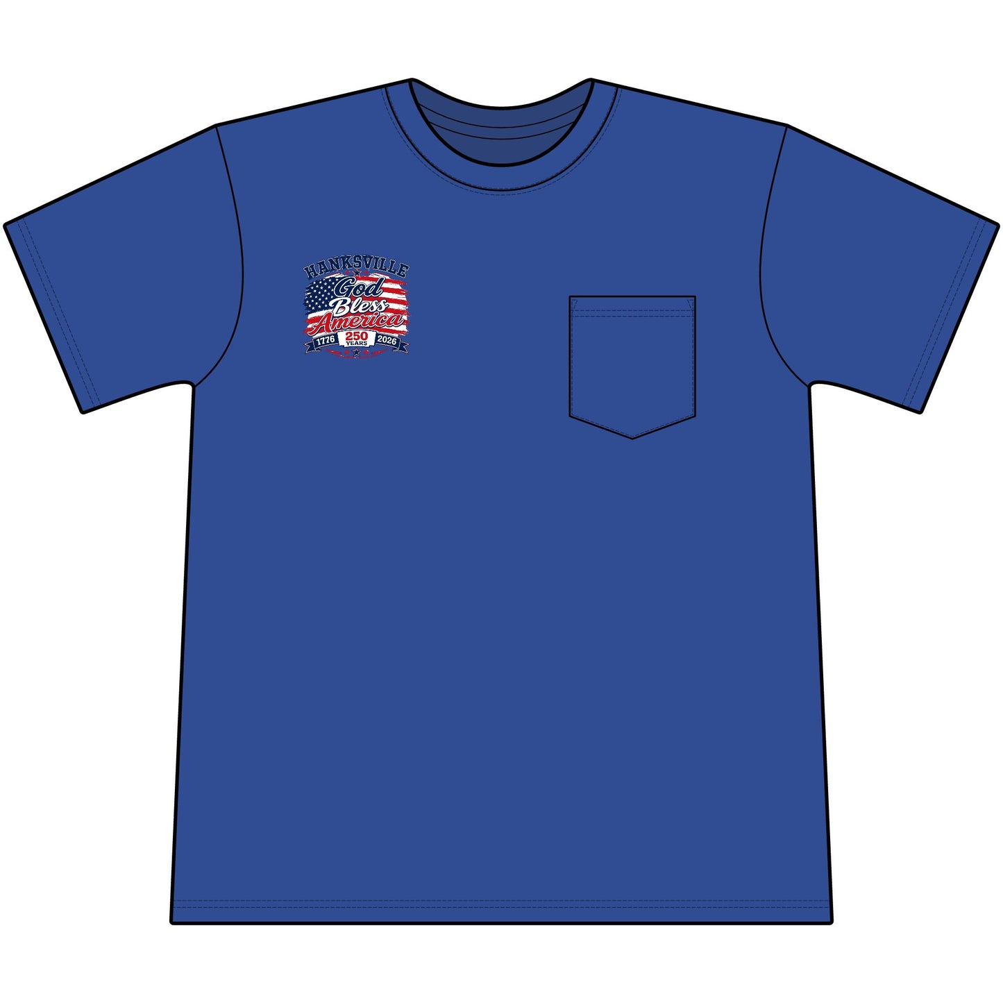 God Bless America Tee — 250th Anniversary Patriotic T-Shirt