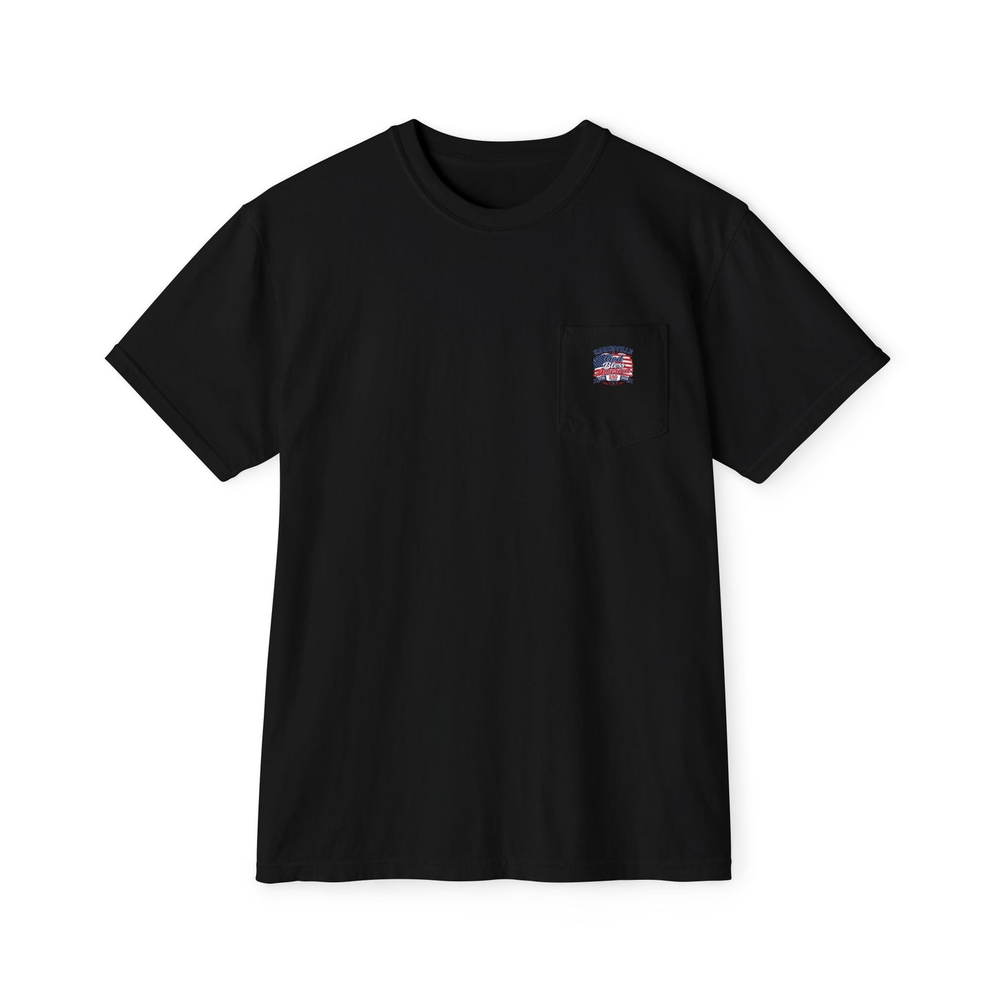 God Bless America Pocket T‑Shirt — Hanksville 250th Anniversary Patriotic Tee comfort