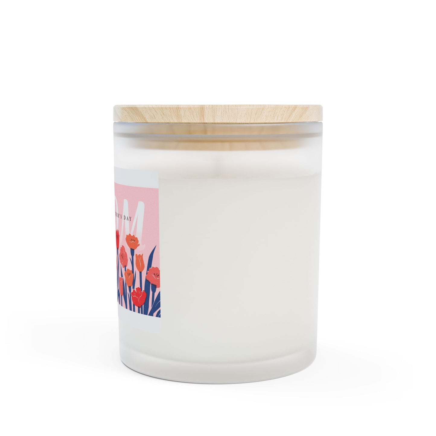 Mother’s Day Floral Candle — 11oz Frosted Glass Jar