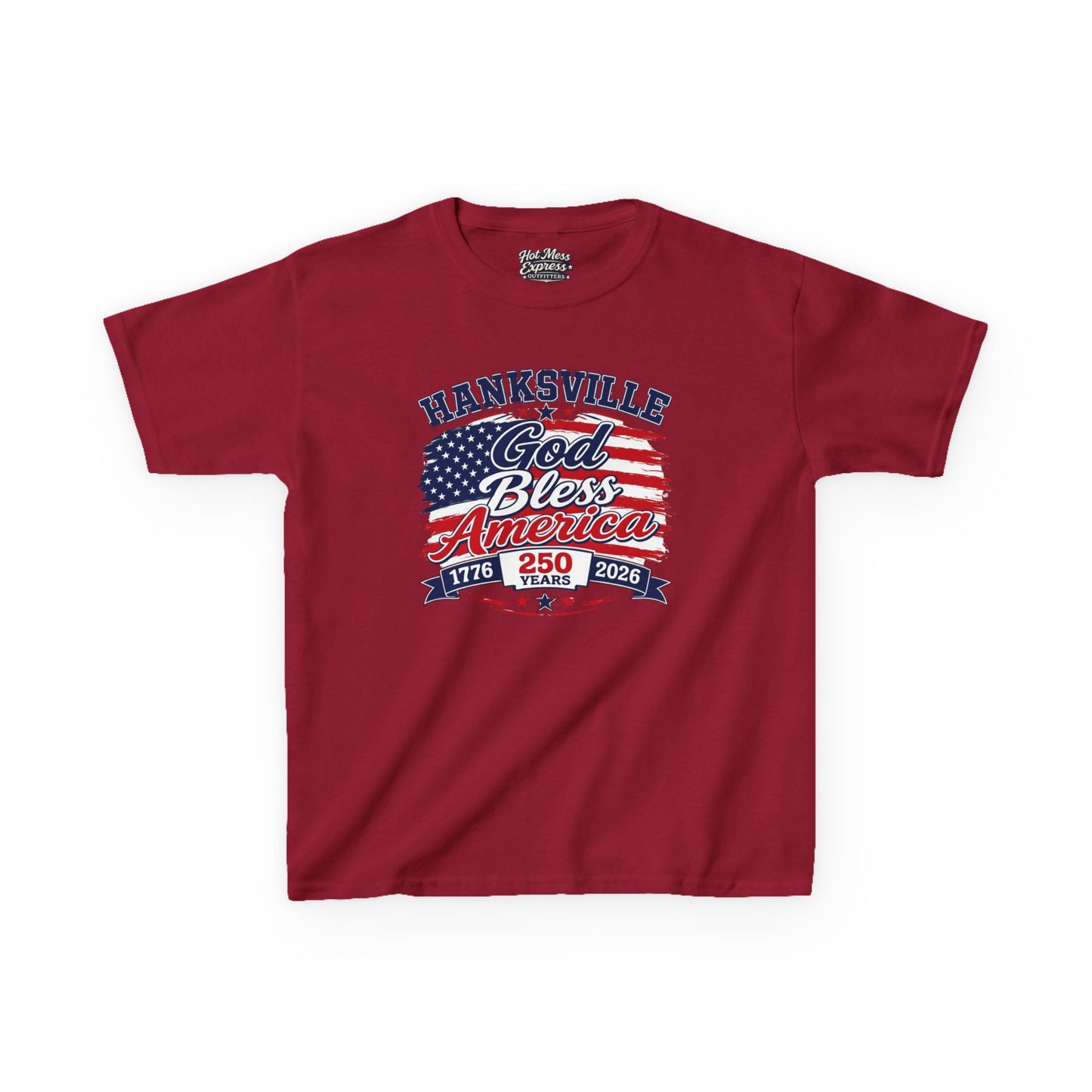 Kids T-Shirt — Hanksville God Bless America 250th Anniversary Patriotic Tee