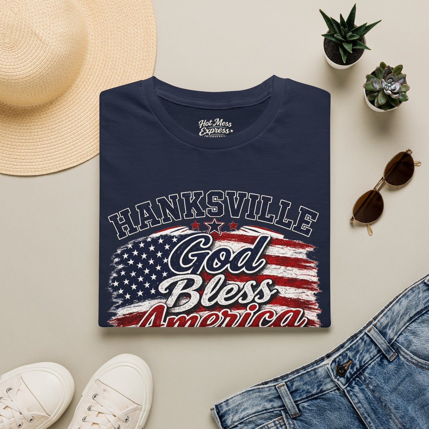 Hanksville "God Bless America" T-Shirt