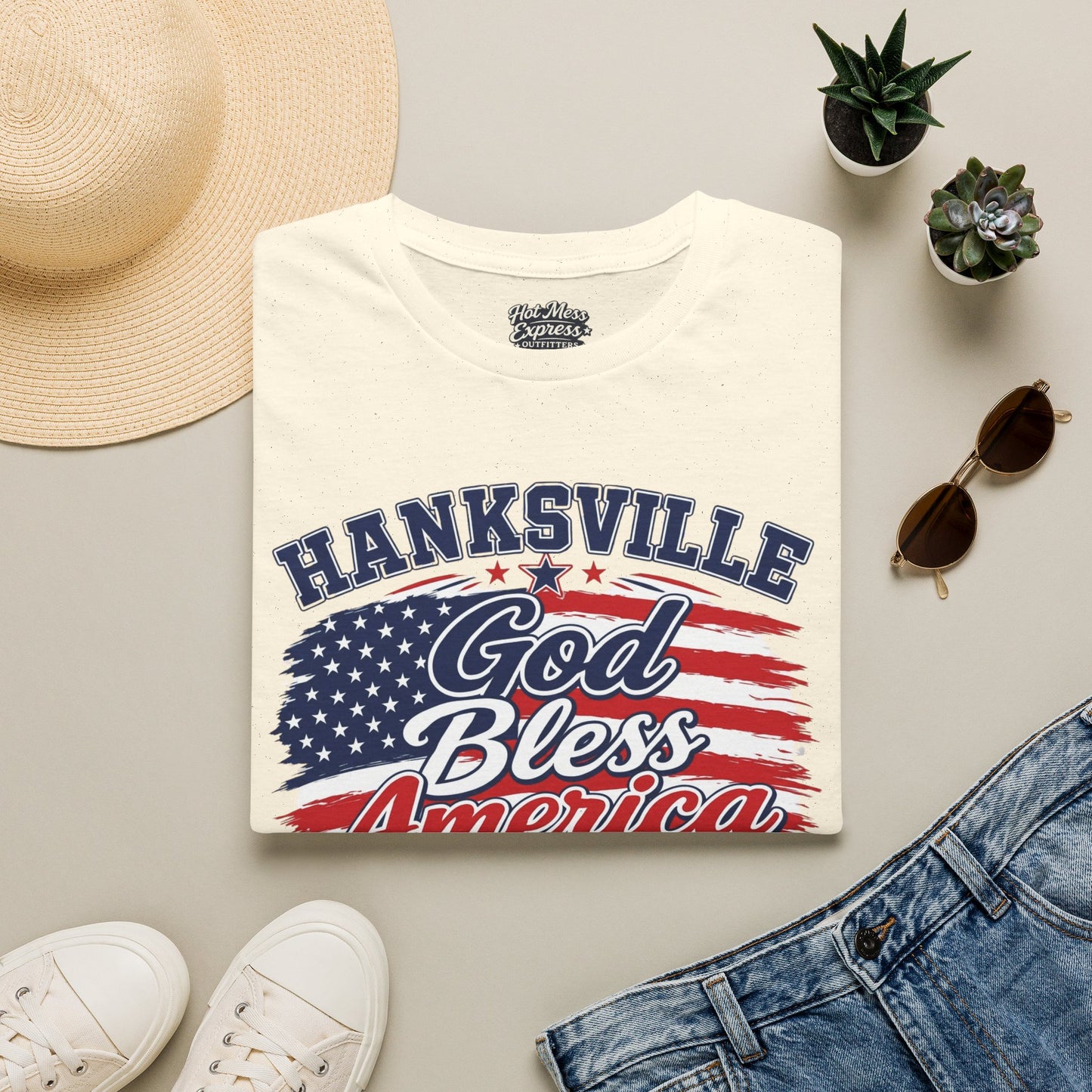Hanksville God Bless America T-Shirt