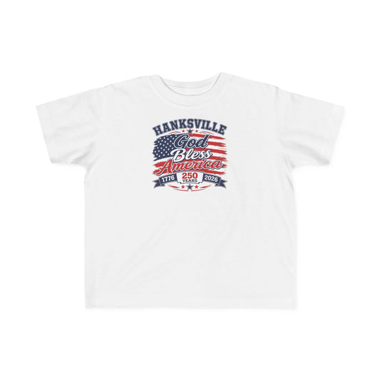 Toddler T-Shirt — Hanksville God Bless America Patriotic Tee