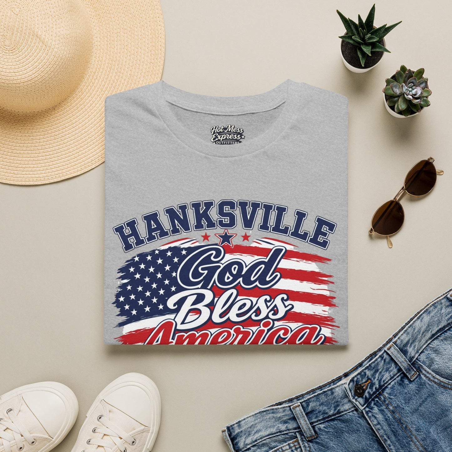 Hanksville God Bless America T-Shirt