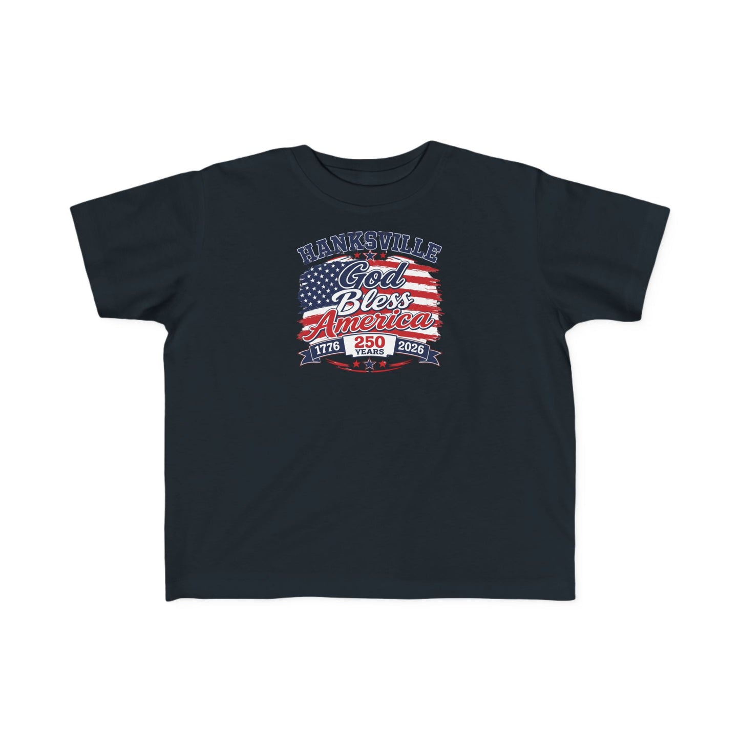 Toddler T-Shirt — Hanksville God Bless America Patriotic Tee