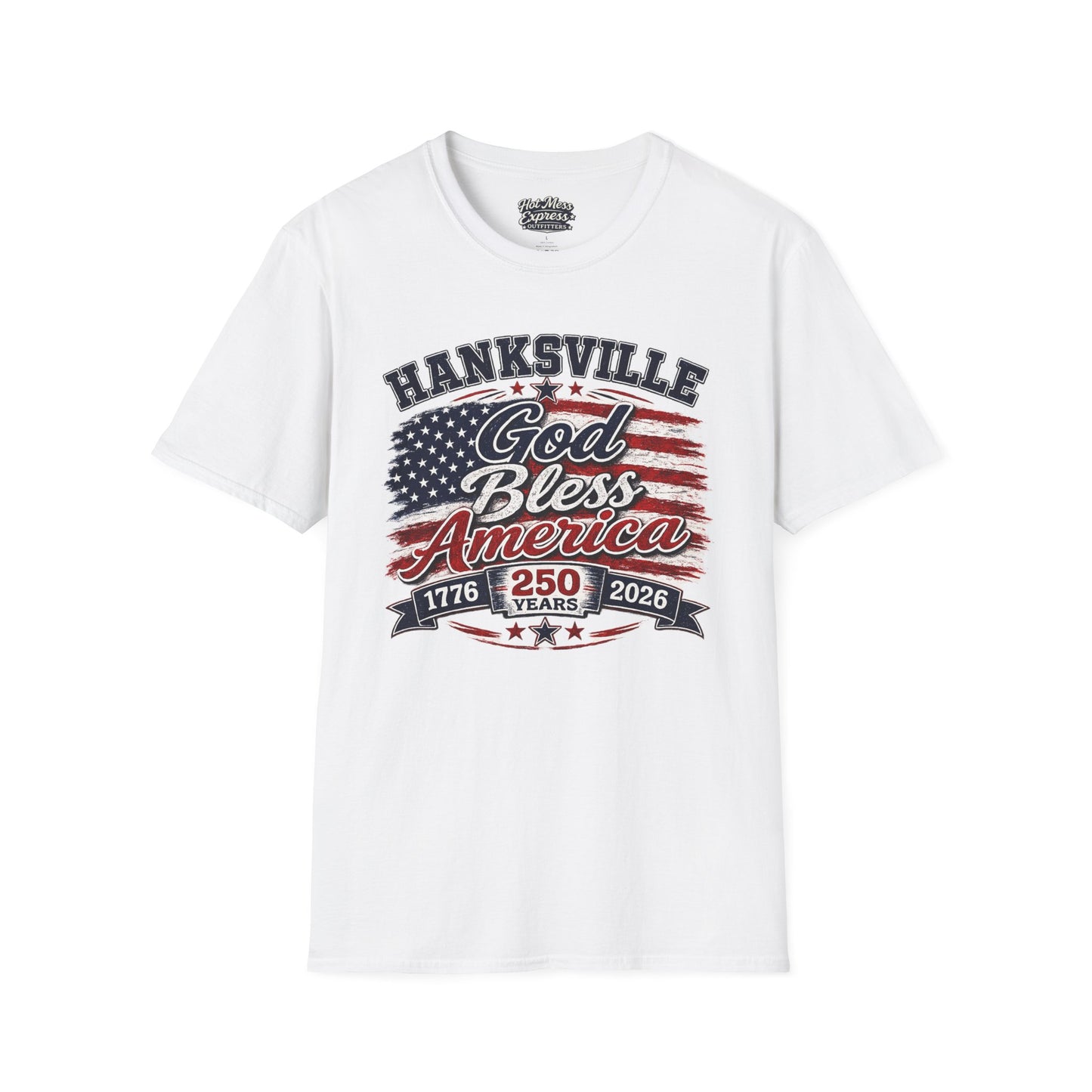 God Bless America T‑Shirt — Hanksville Patriotic USA Flag Tee