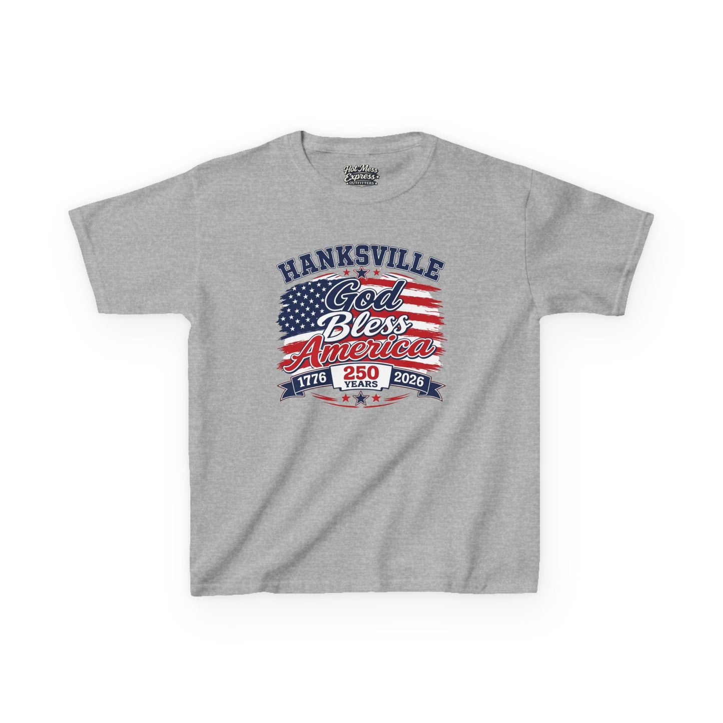 Kids T-Shirt — Hanksville God Bless America 250th Anniversary Patriotic Tee